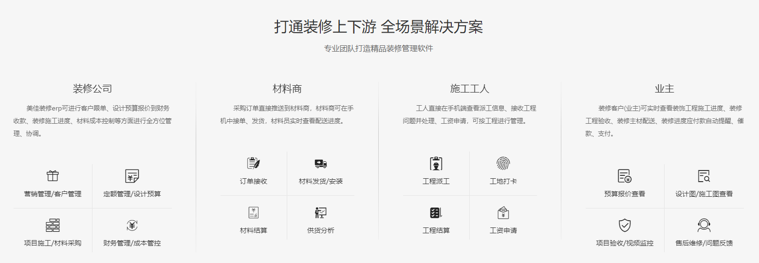 裝企ERP系統(tǒng)的特點(diǎn)